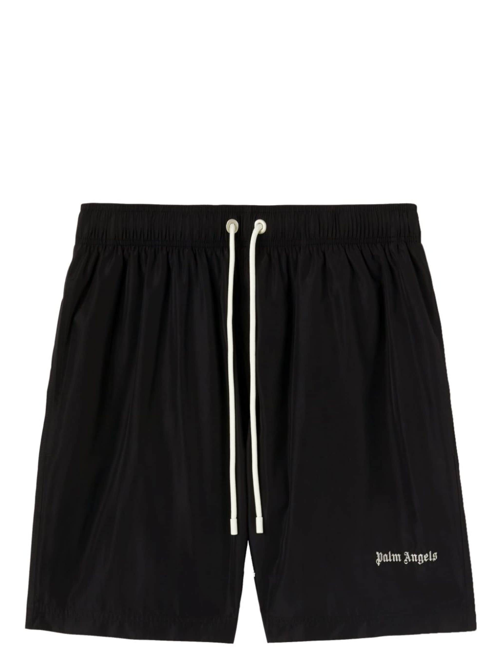 logo-embroidered swim shorts - 1