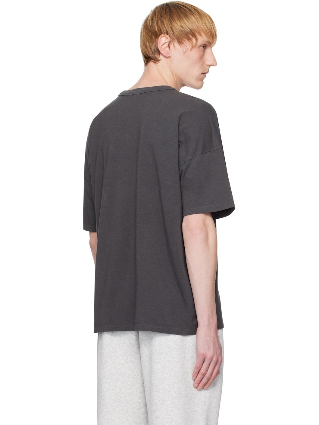 Gray Jersey Lounge Oversized T-shirt - 3