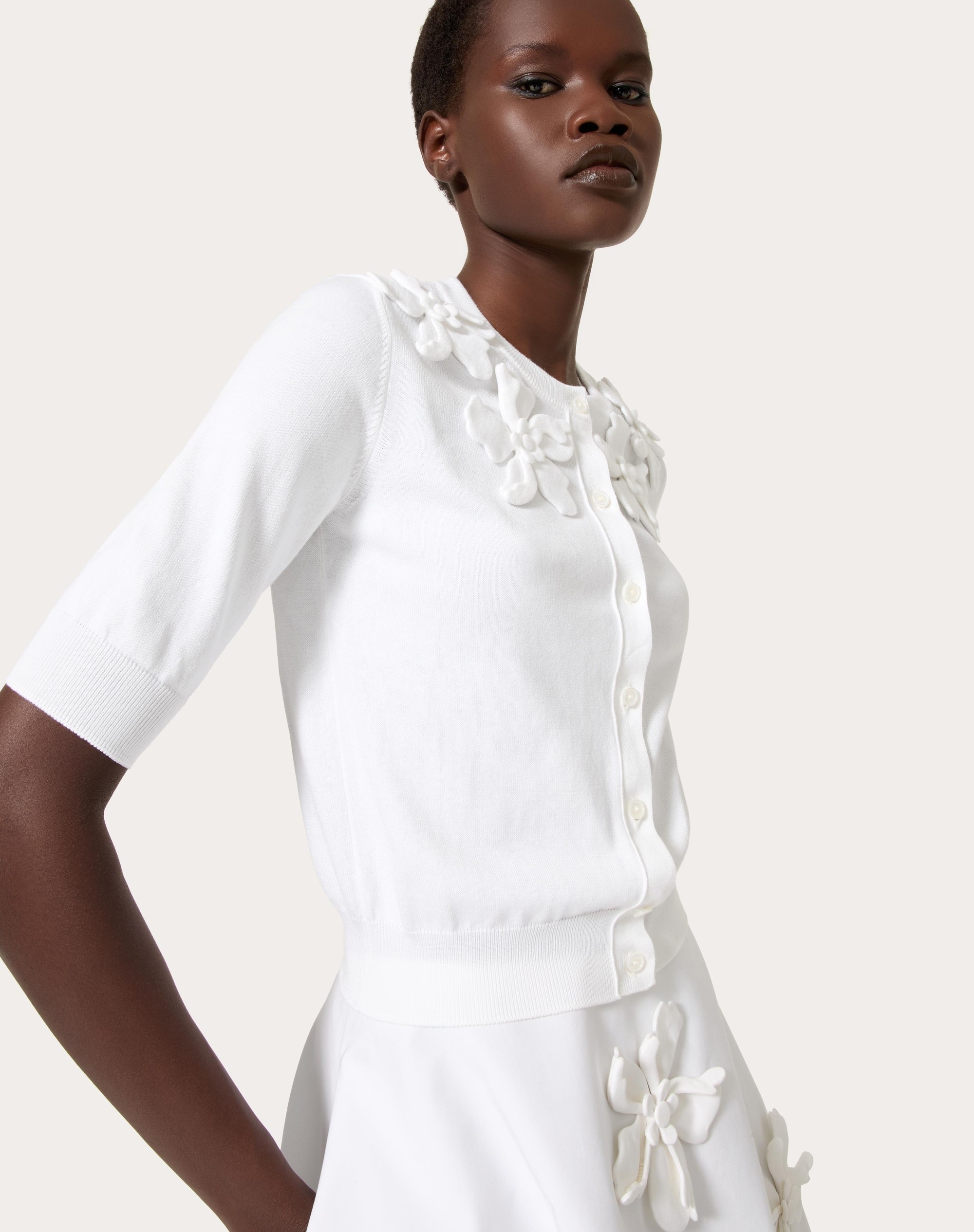 EMBROIDERED COTTON CARDIGAN - 5