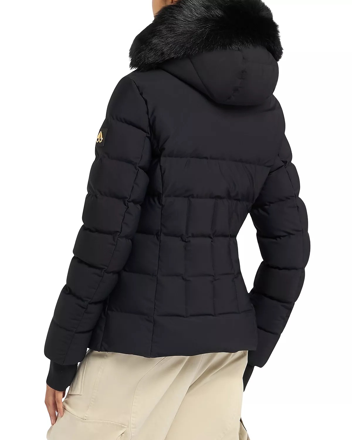 Betta Shearling Trim Down Puffer Jacket - 3