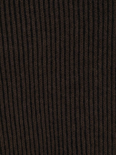 Herno intarsia-knit logo scarf outlook