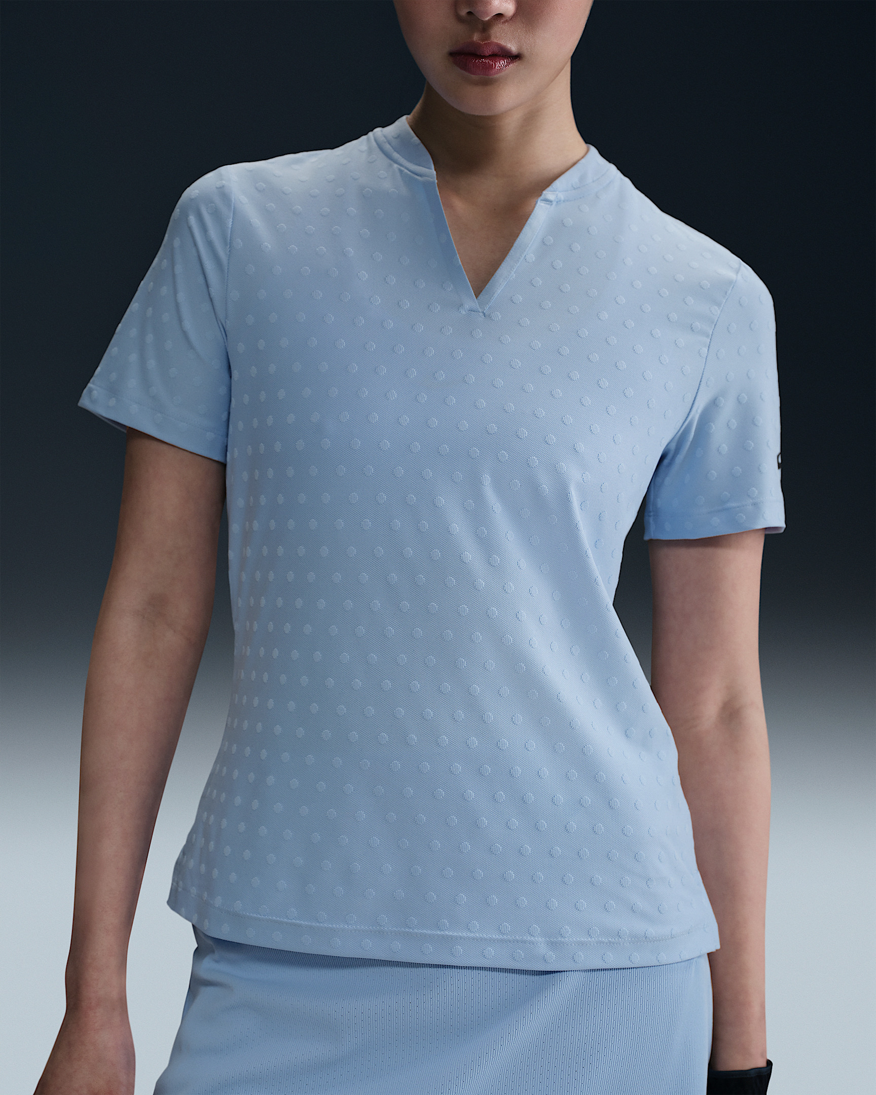 Nike Tour Women's Dri-FIT Short-Sleeve Blade Jacquard Golf Polo - 6