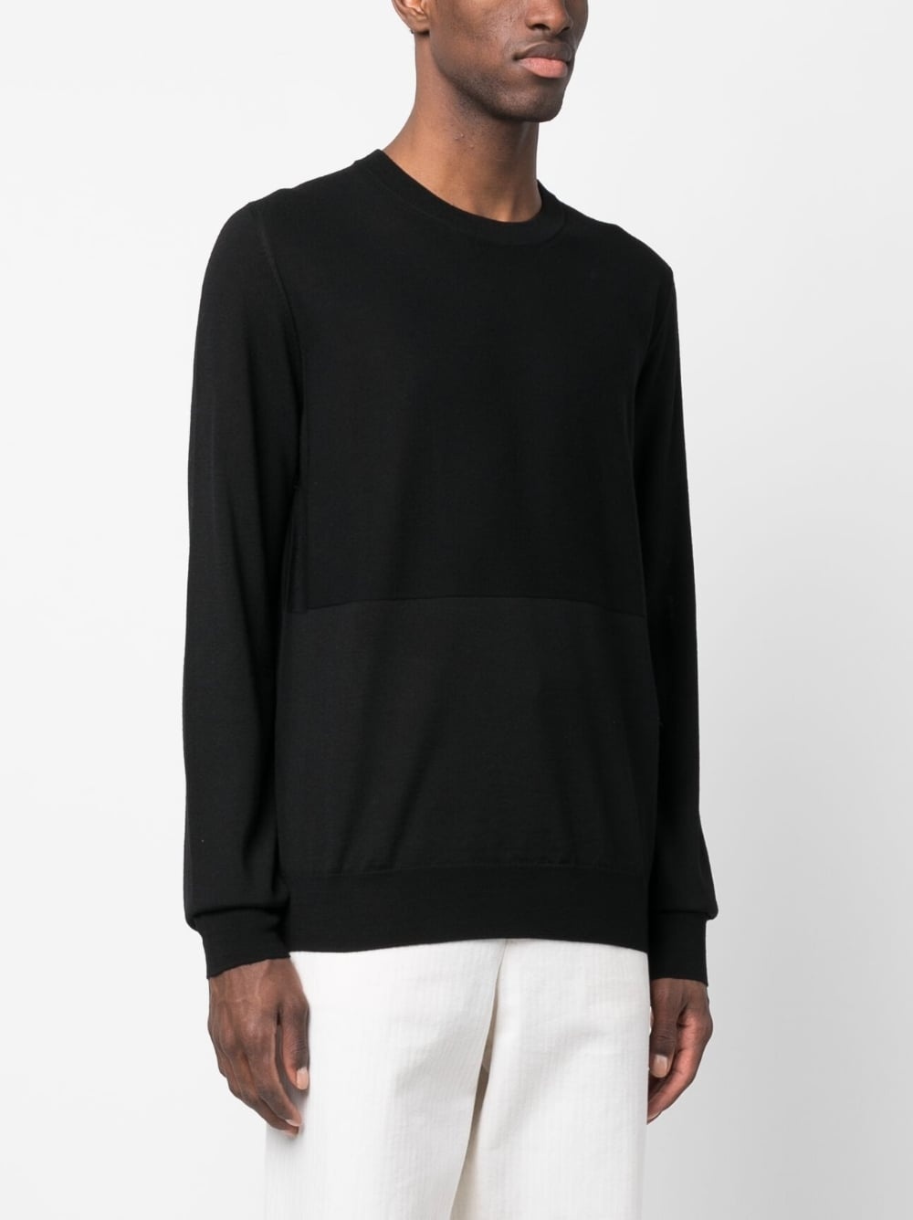 crew neck virgin wool jumper - 3