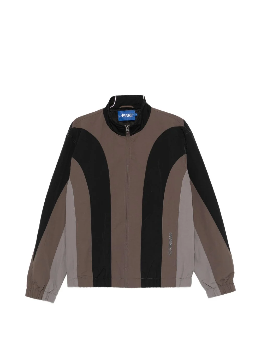 colour-block zip-up jacket - 1