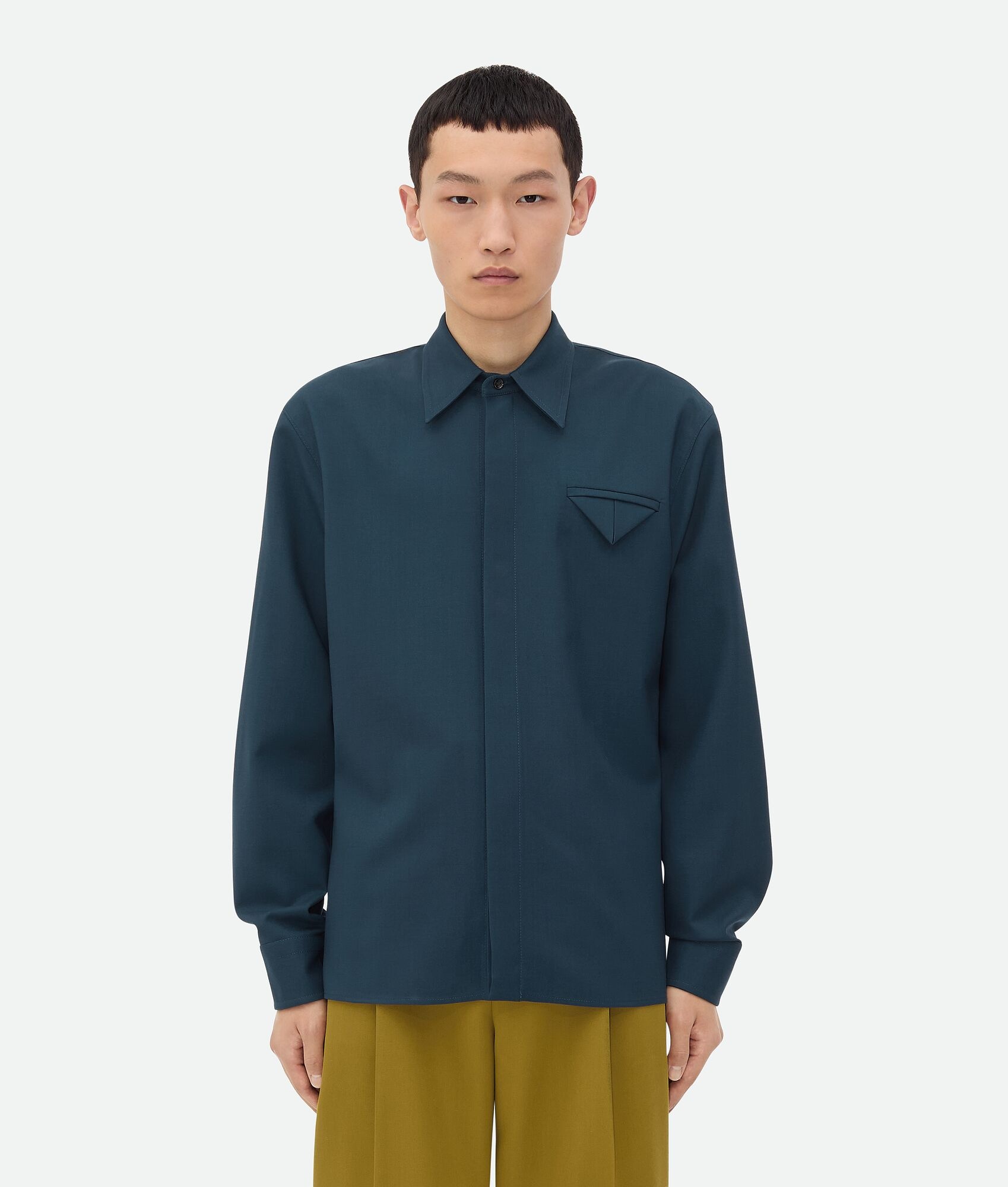 Light Wool Twill Shirt - 1