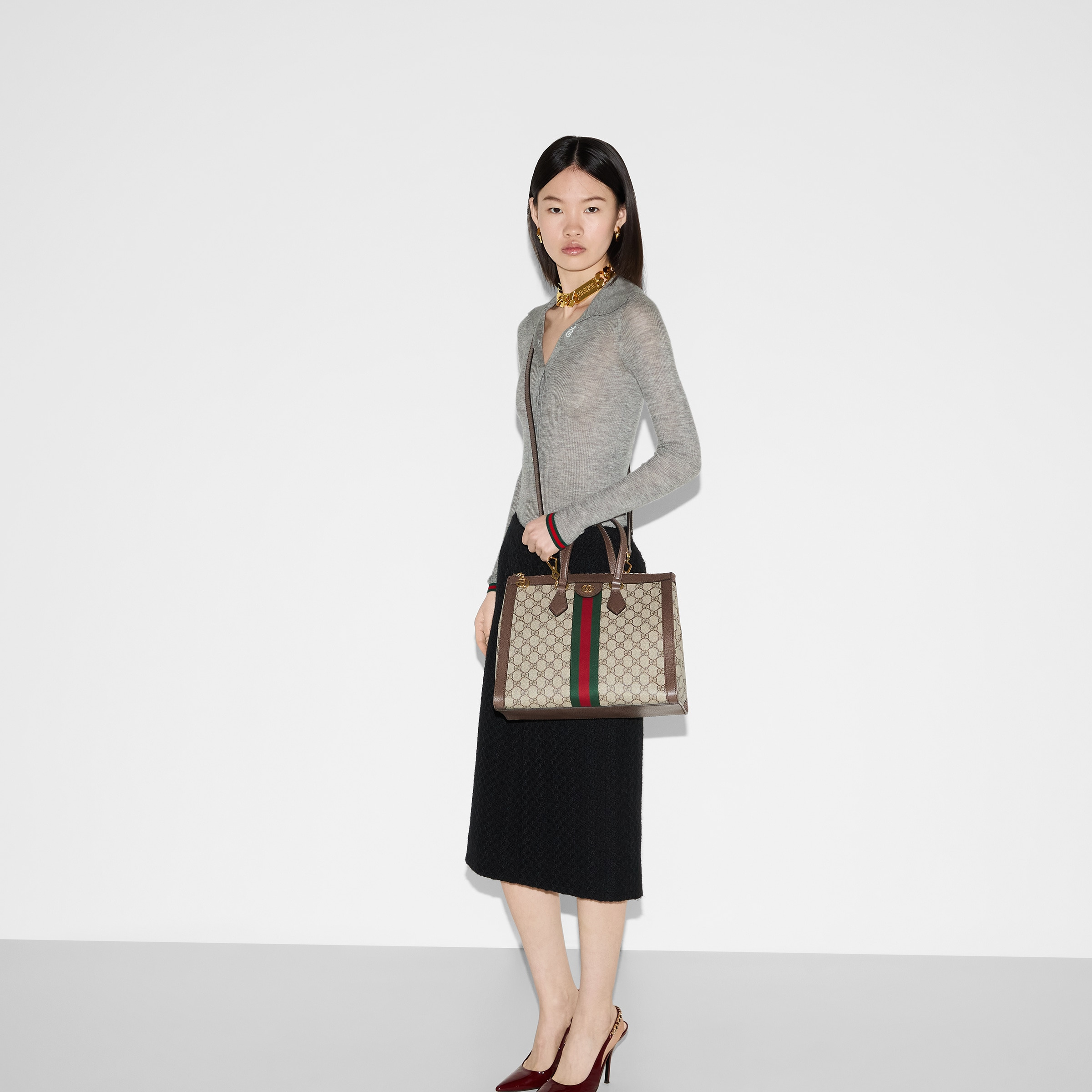 Ophidia GG medium tote bag - 4