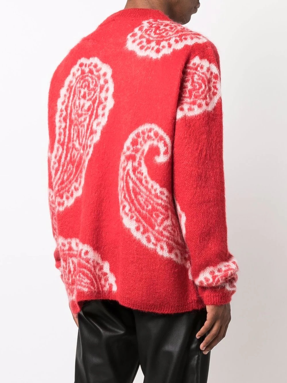 paisley-knit crewneck jumper - 4