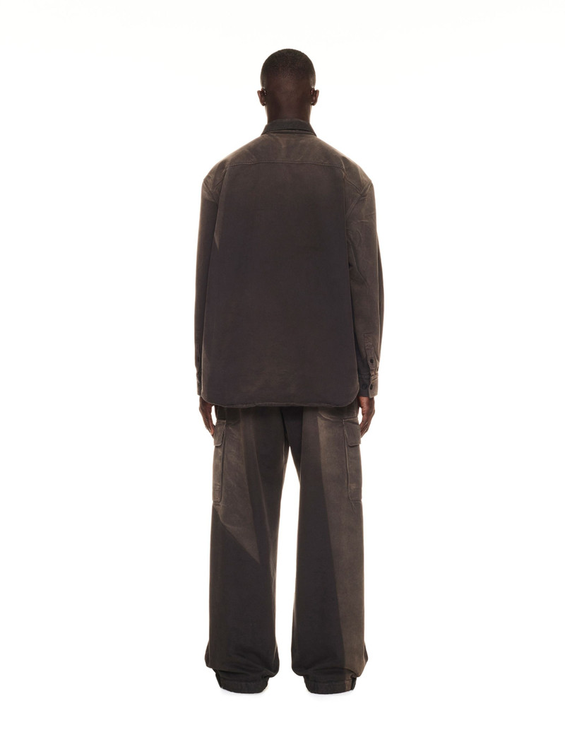 Ow Emb Garmdyed Cargo Pant Anthracite An 4