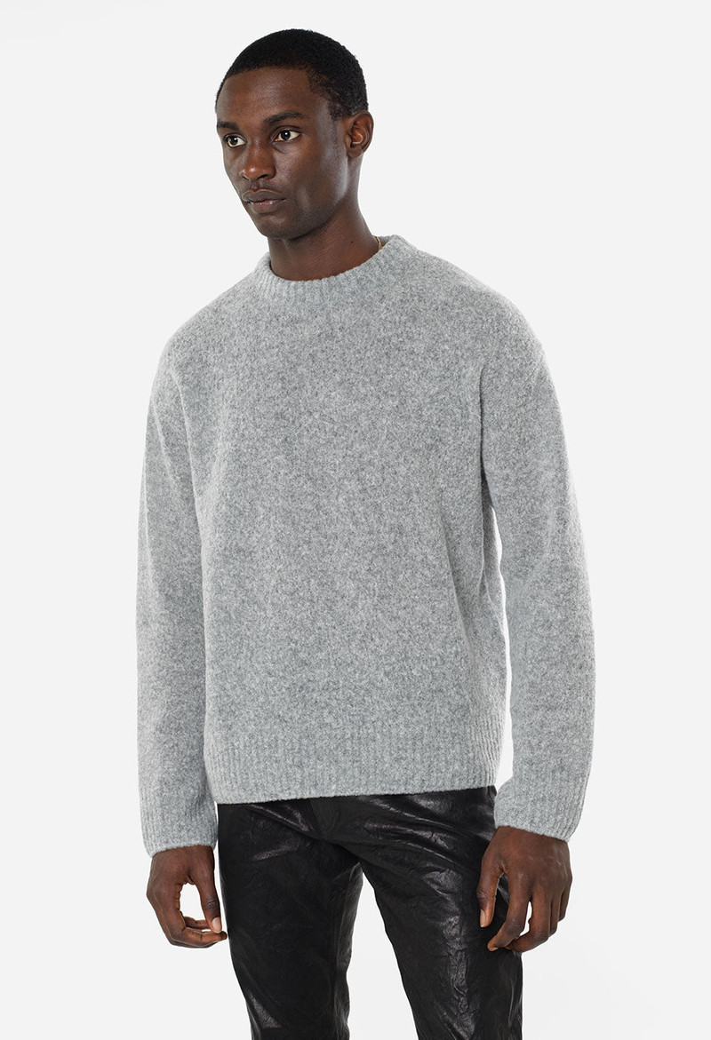 WOOL POWDER KNIT CREW 6