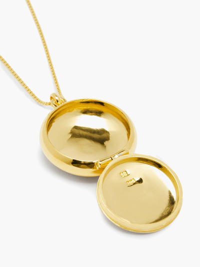 Sophie Buhai 18kt gold-vermeil locket pendant necklace outlook