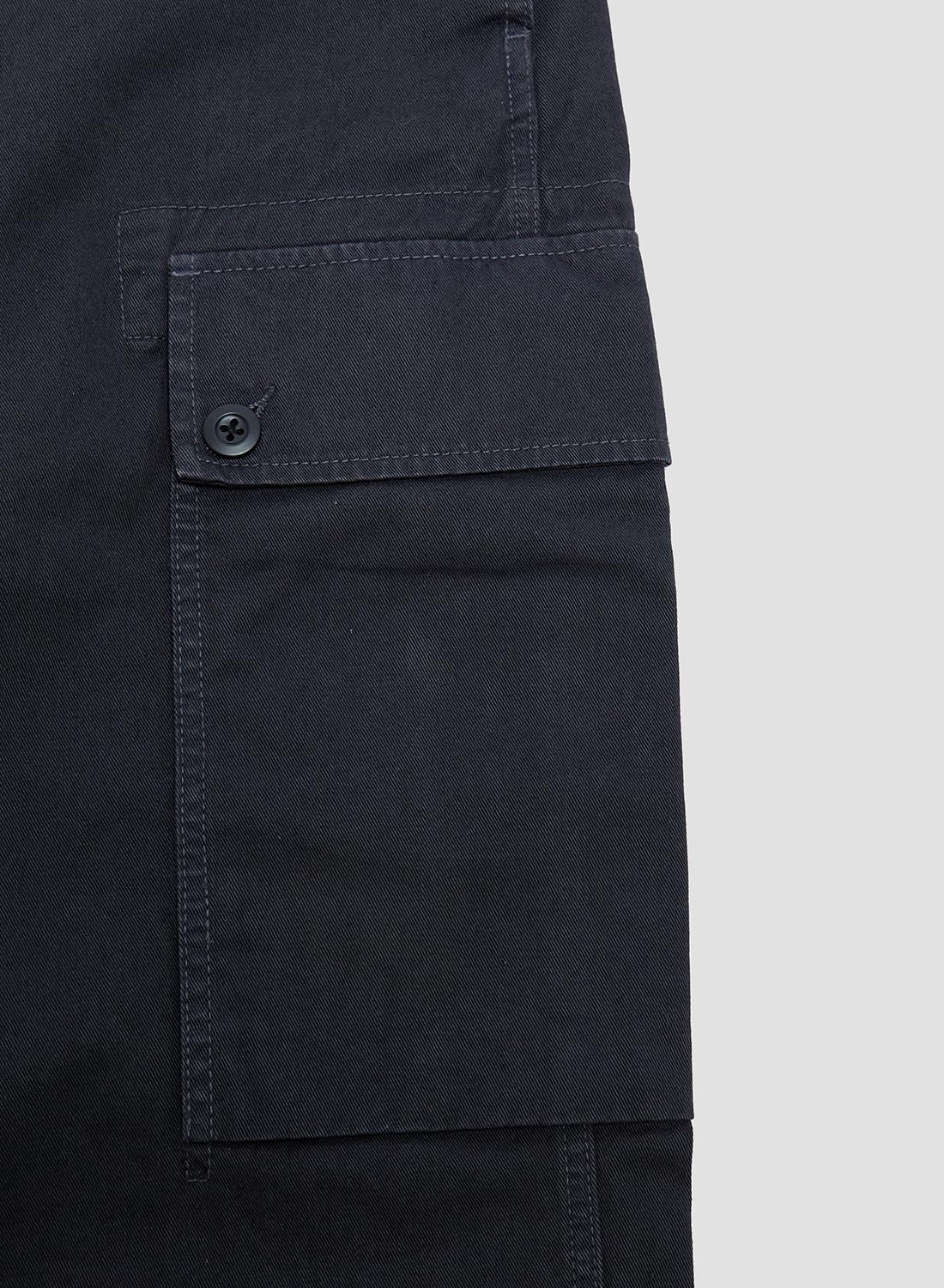Dutch Pant Cotton Twill in Black Navy - 11