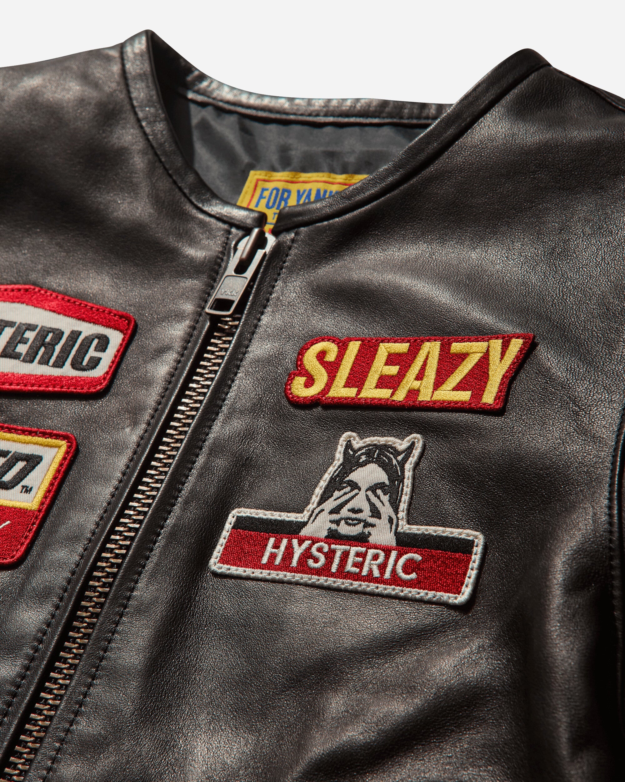 Women's Leather Moto Jacket Black - 3