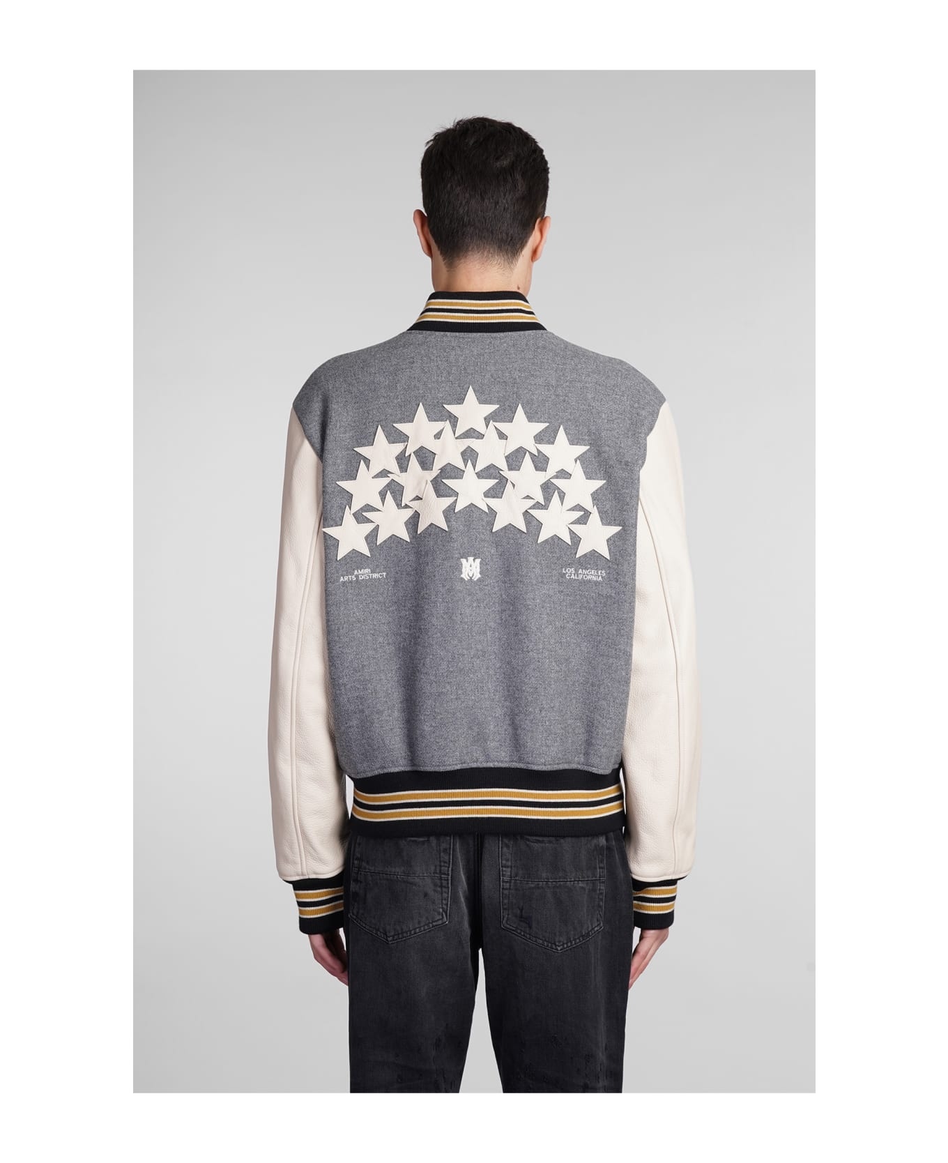 Bomber In Grey Wool - 3
