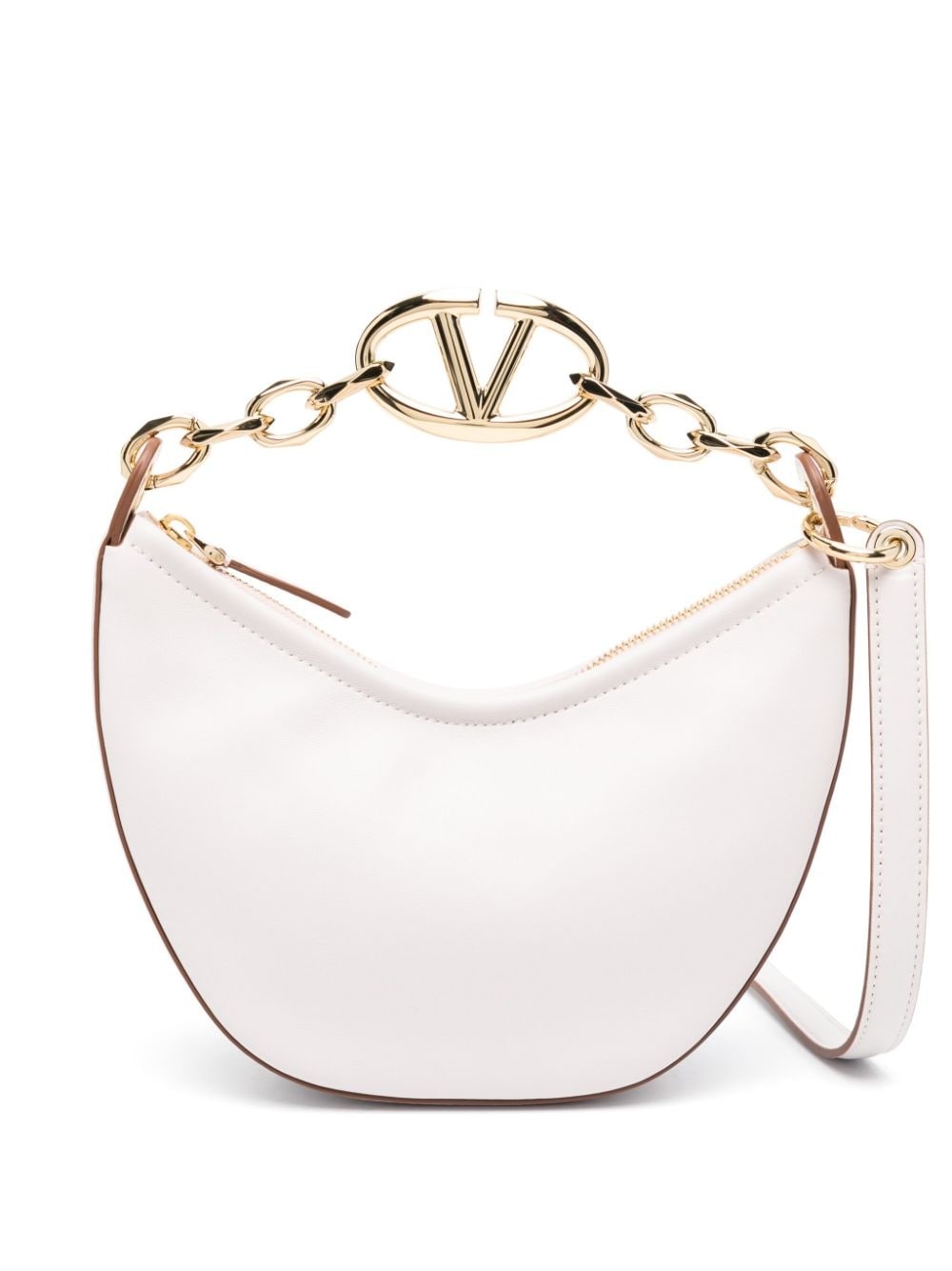 small VLogo Moon leather shoulder bag - 1