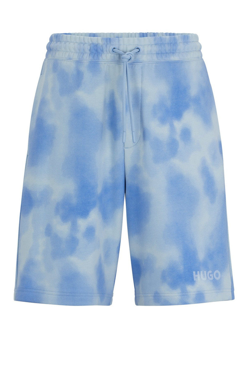 RELAXED-FIT SHORTS IN COTTON TERRY WITH SEASONAL PRINT 1