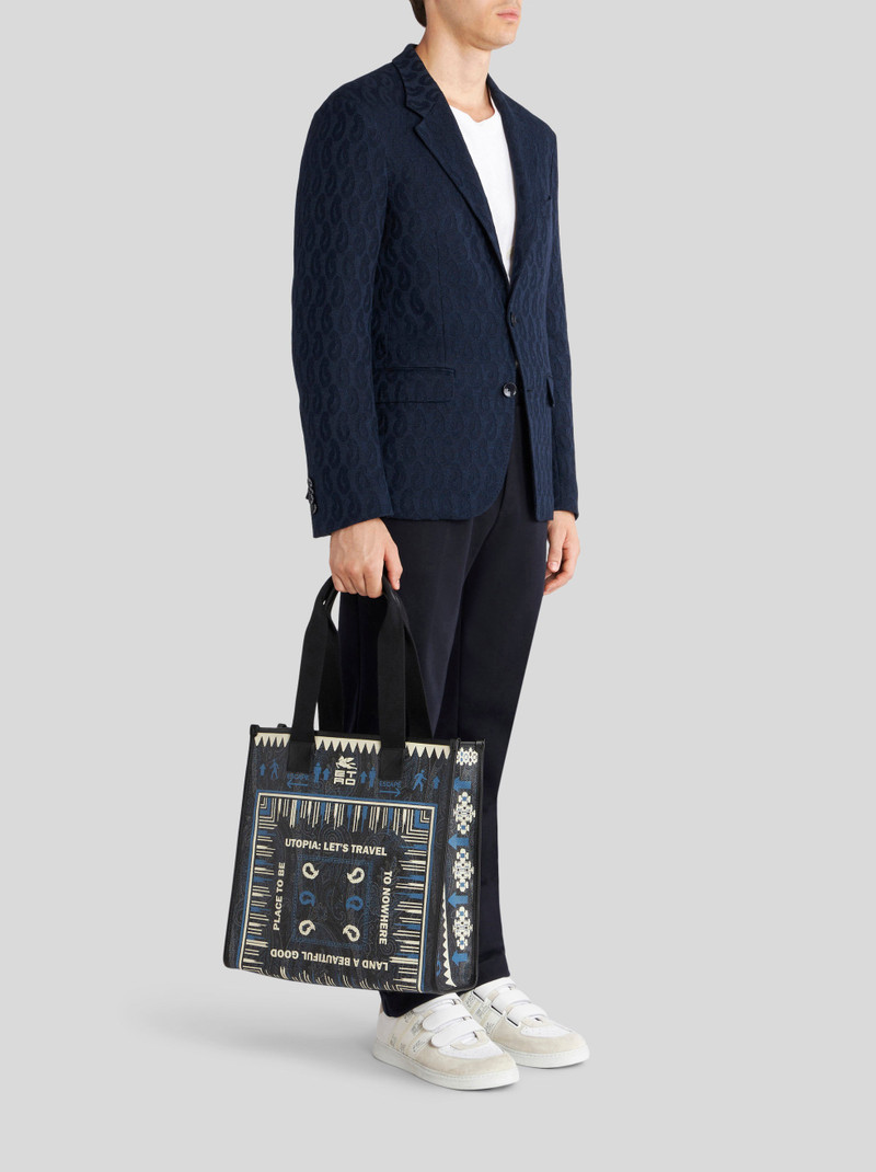 Etro BANDANA PRINT PAISLEY SHOPPING BAG outlook