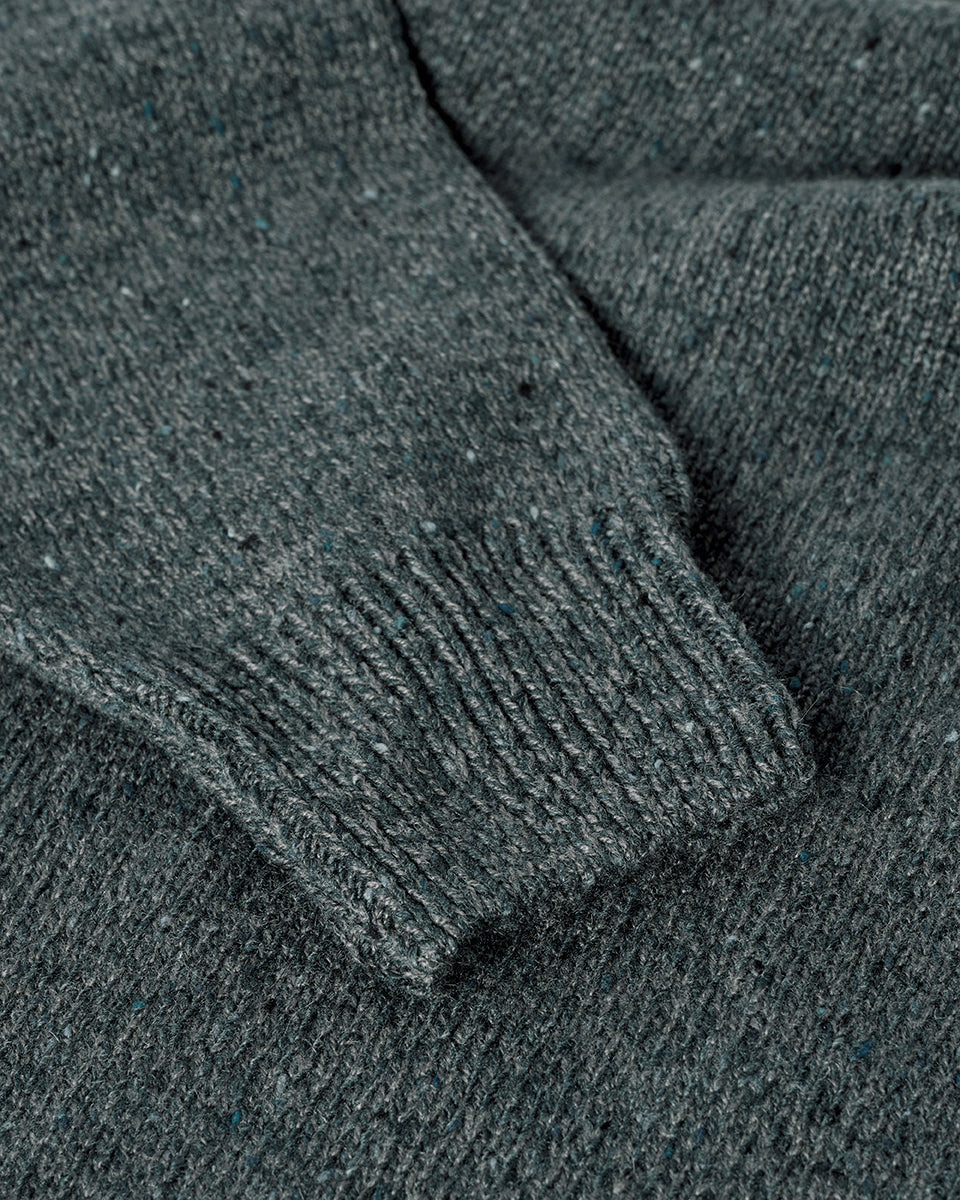 Blue Donegal Cashmere Marl Jumper - 6