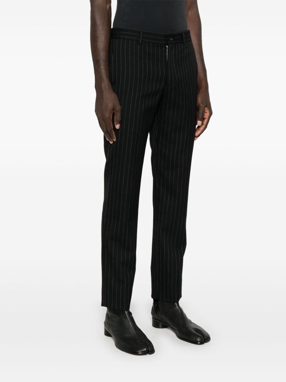 pinstripe-pattern trousers - 3