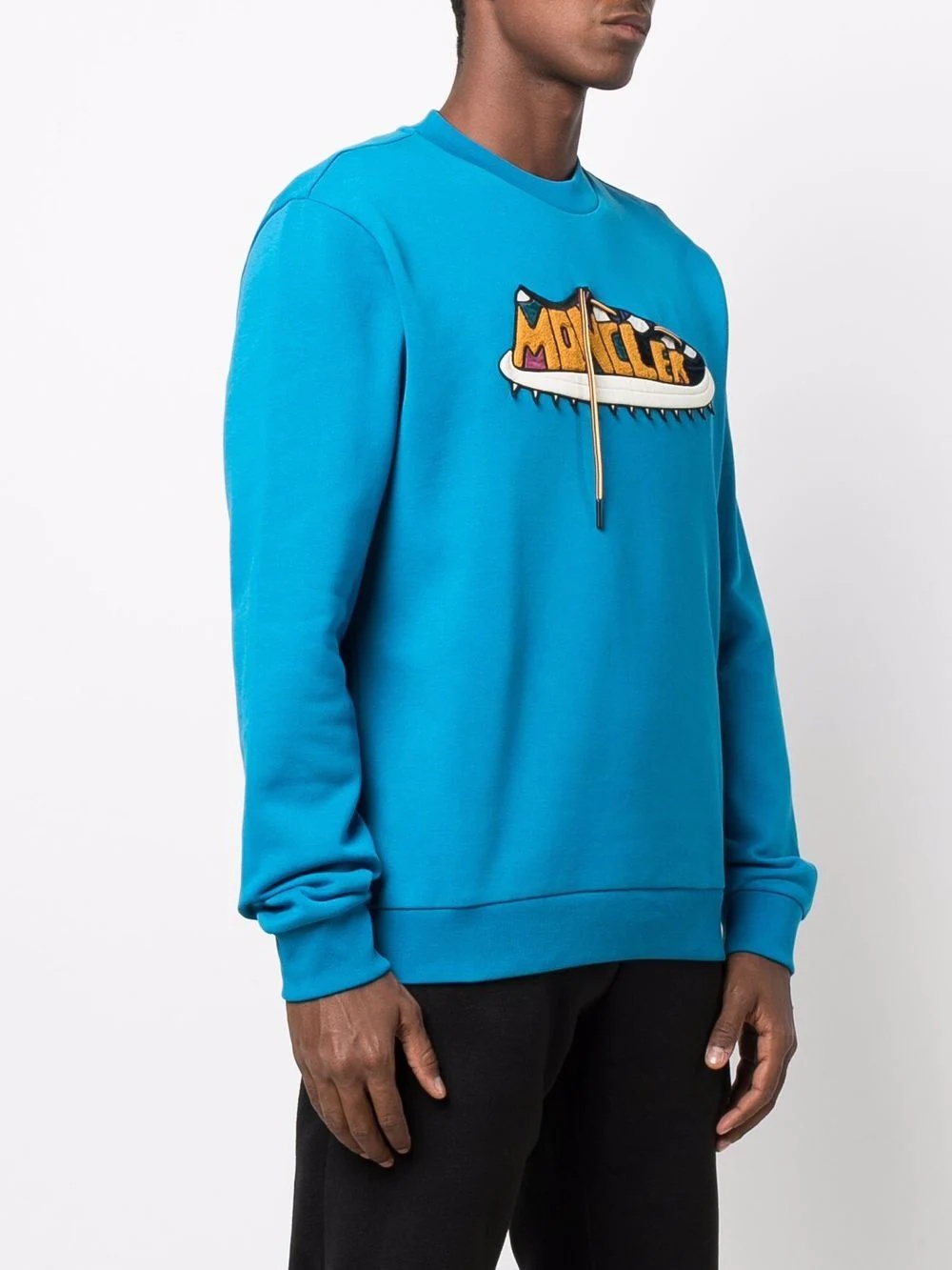 sneaker logo-graphic relaxed sweatshirt - 3