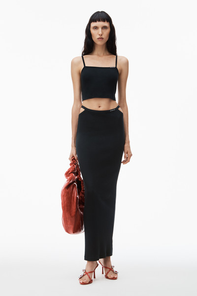 Alexander Wang cami top in wide cotton rib outlook