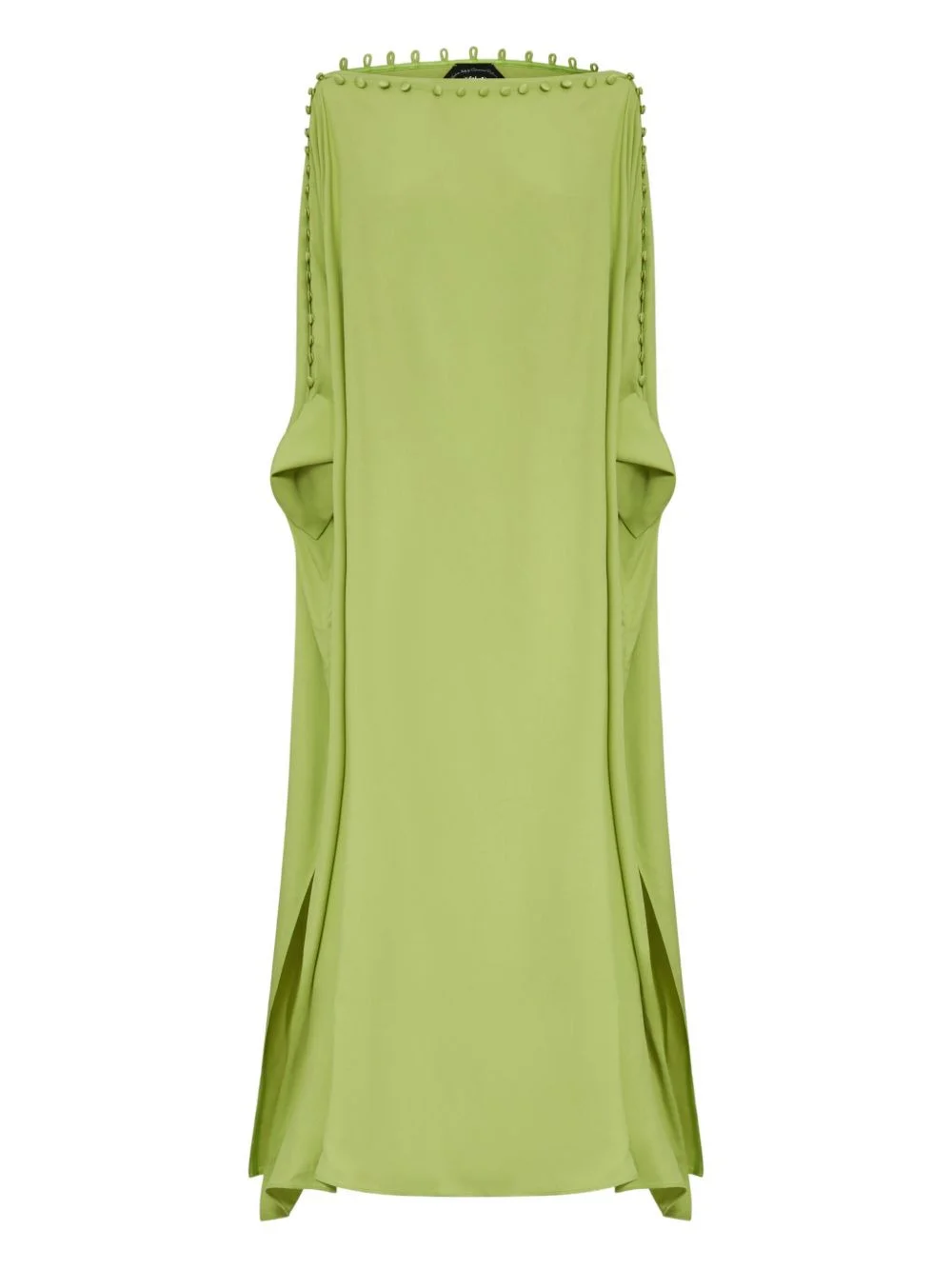 one-shoulder button-detail kaftan - 1