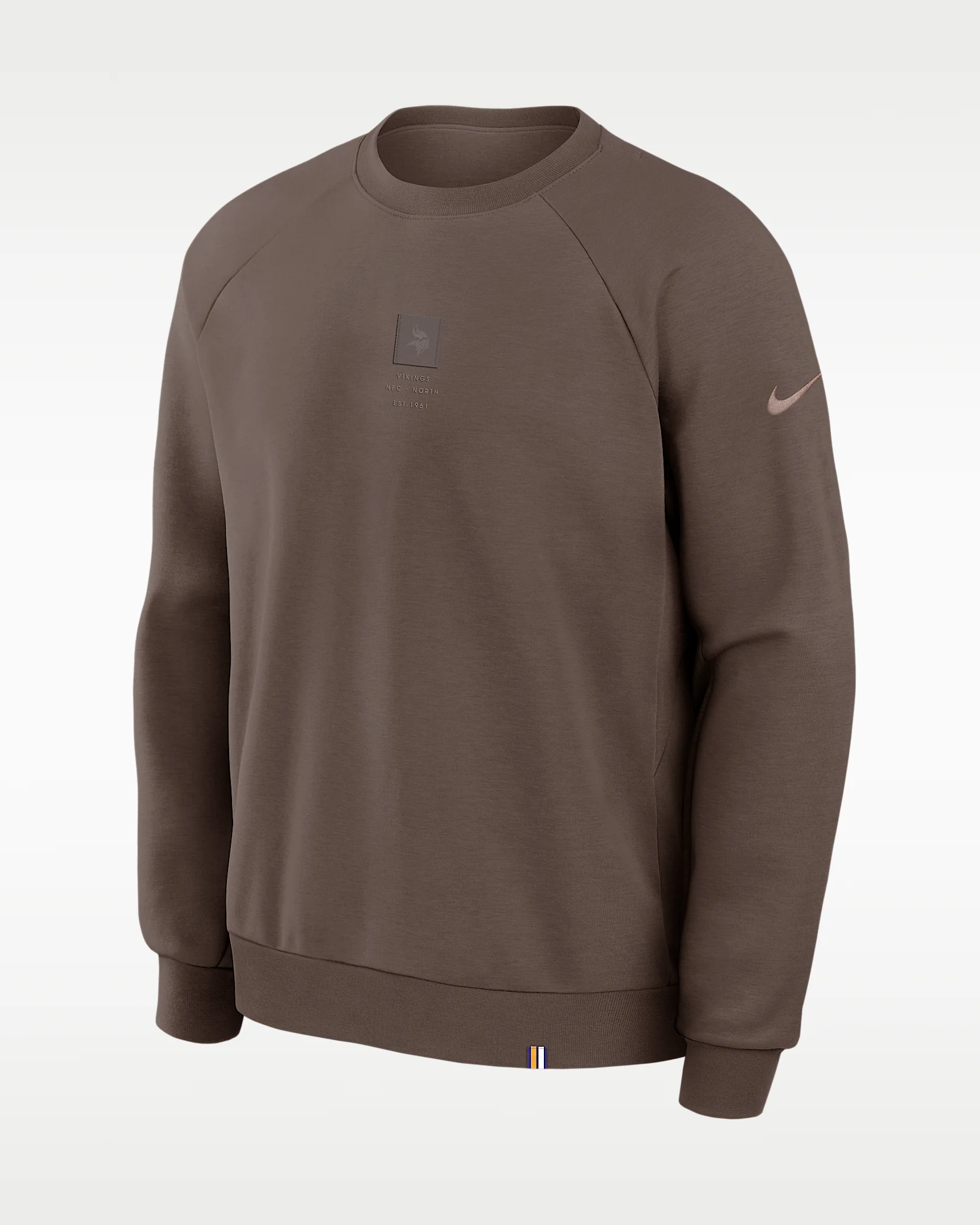 Minnesota Vikings Primary Men's Nike Dri-FIT NFL Pullover Crew - 1