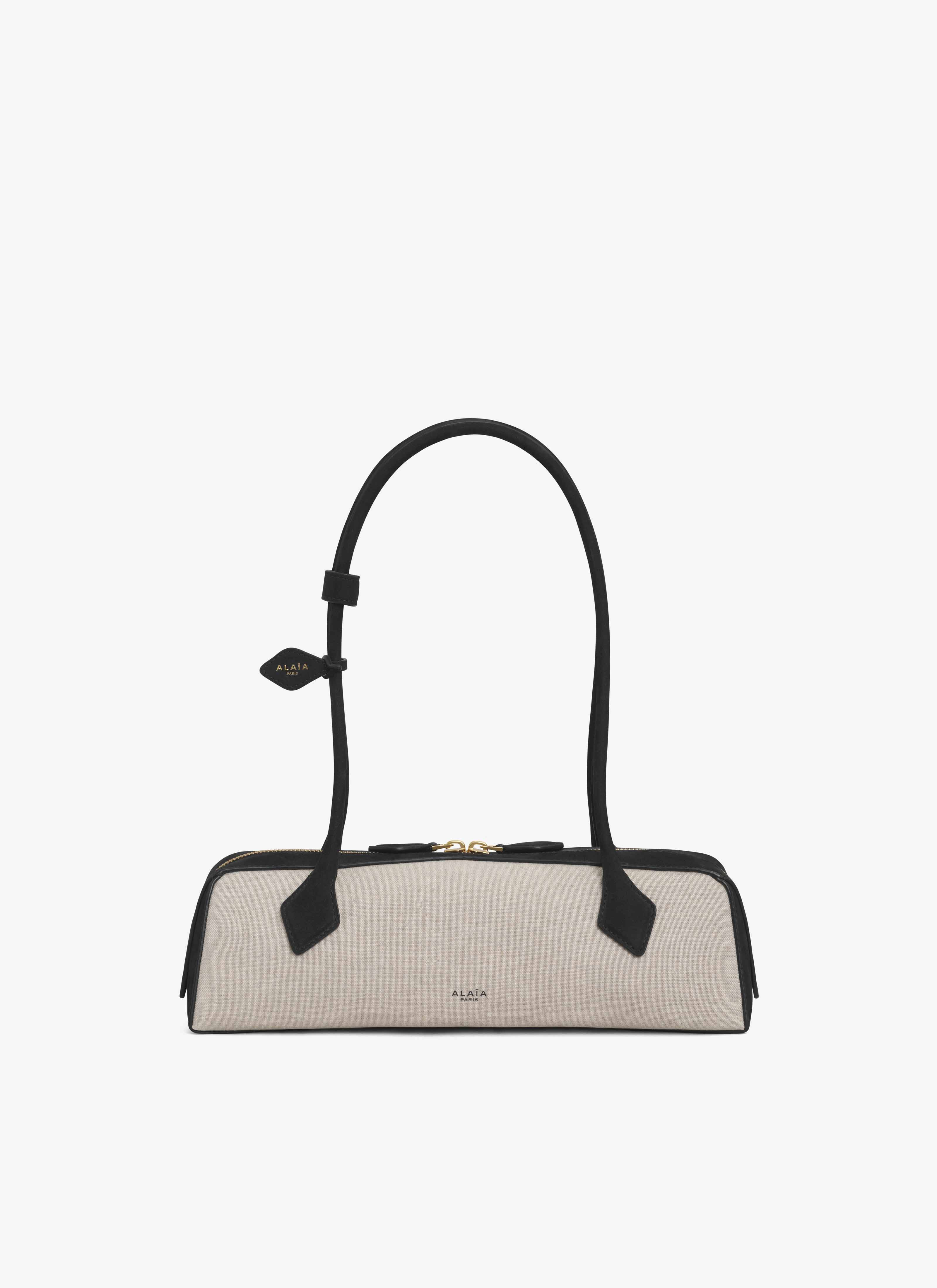 LE TECKEL MEDIUM BAG IN CANVAS AND NUBUCK - 1