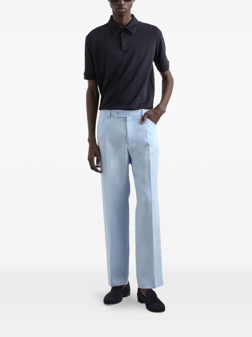 silk polo shirt - 2
