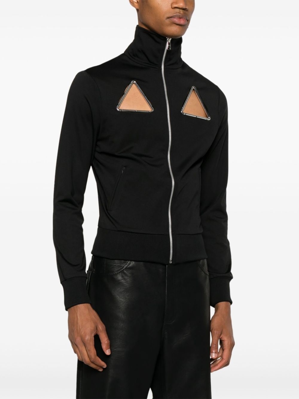 Triangle cut-out track jacket - 4