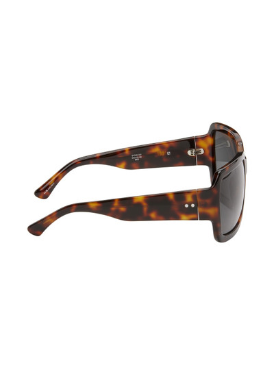 Dries Van Noten Tortoiseshell Linda Farrow Edition Oversized Sunglasses outlook