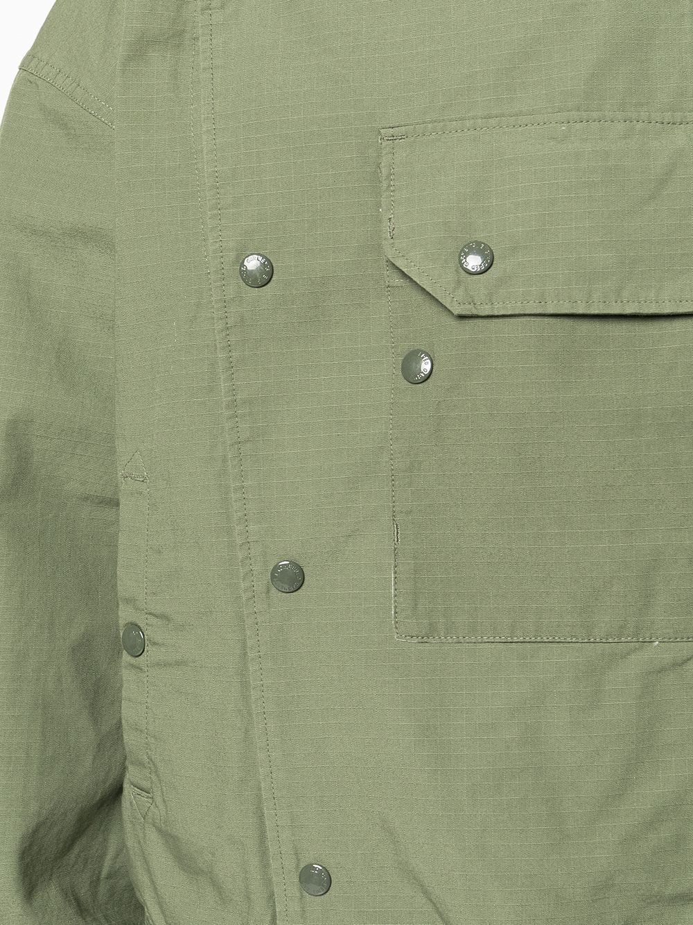 off-centre fastening jacket - 5