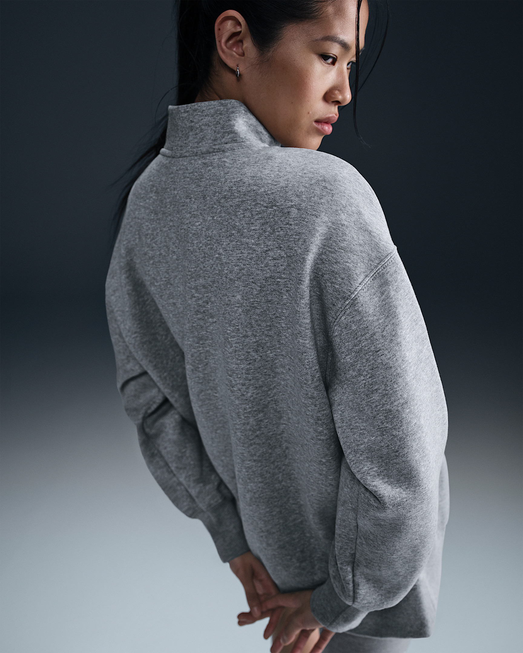 Nike Sportswear Phoenix Fleece Women's Oversized 1/4-Zip Long Sweatshirt - 2