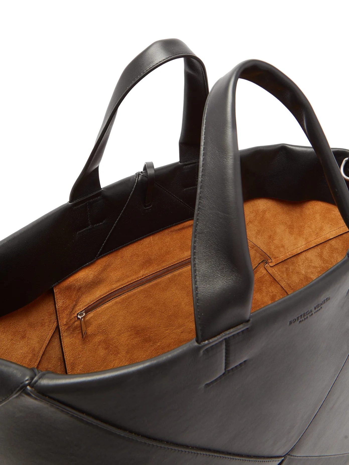 Intrecciato panelled leather tote bag - 5