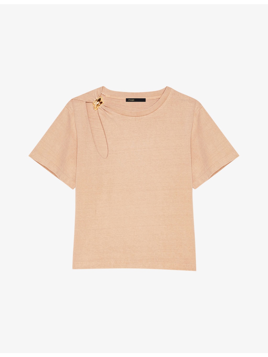 Jewel-Embellished Short-Sleeve Cotton T-Shirt - 1