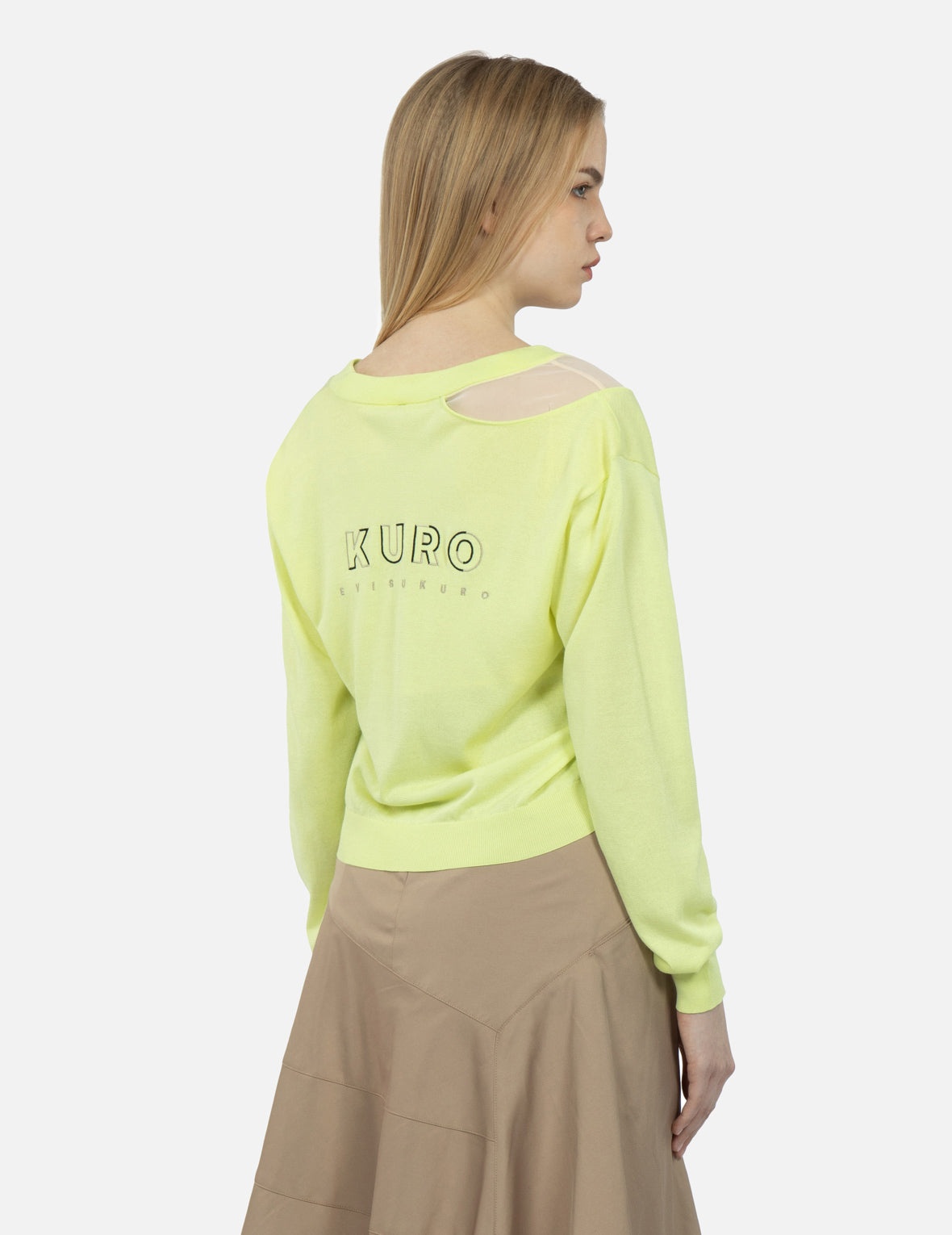 Mock Cut-out Shoulder Cardigan - 8