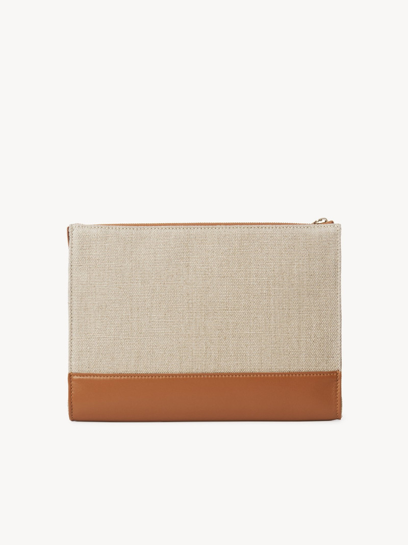 Chloé CHLOÉ SENSE ZIPPERED POUCH outlook