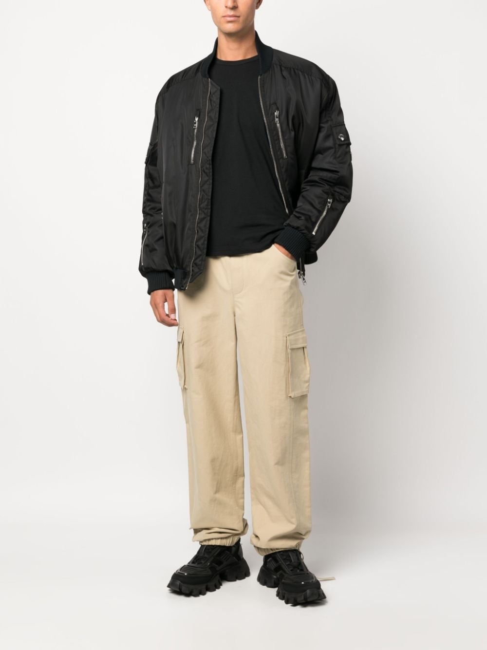 plain stretch-cotton T-shirt - 2