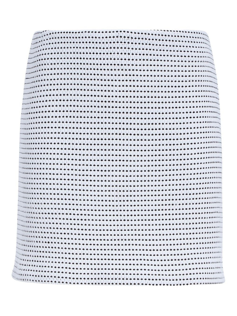 Lawson tweed-pattern mini skirt 1