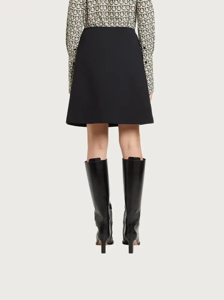 TECHNICAL WOOL SKIRT - 3
