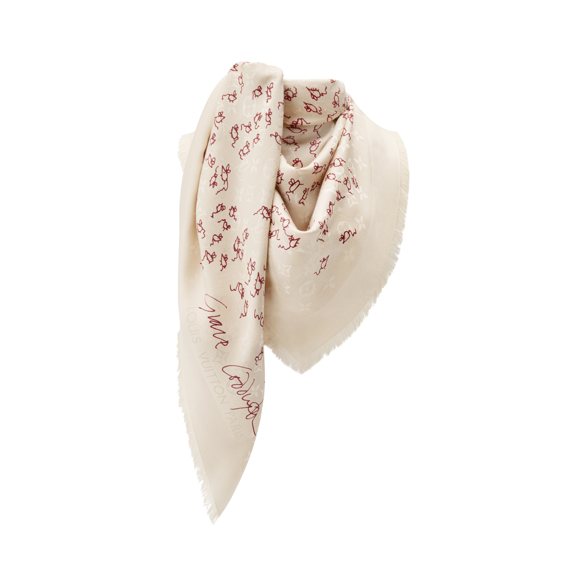 LV Mice Monogram Classique Shawl - 2