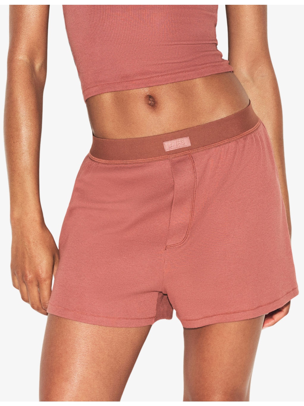 Printed Ribbed Cotton-Jersey Shorts - 3