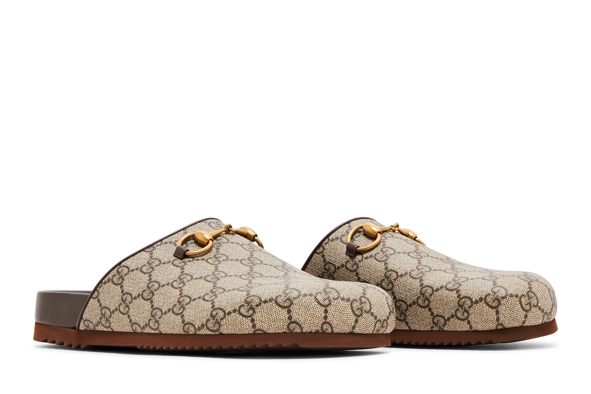Gucci Wmns Horsebit Slipper 'GG Supreme - Beige' - 8