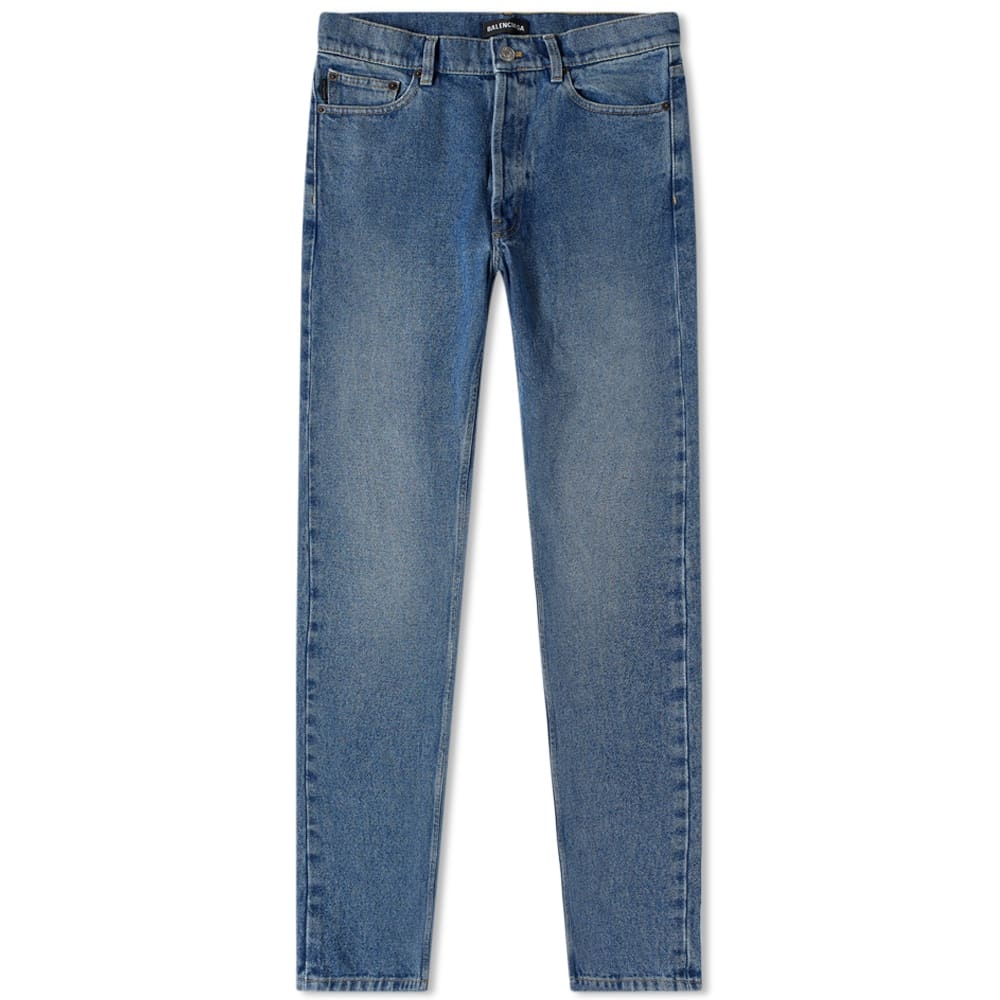 Balenciaga Narrow Leg Denim Jean - 1