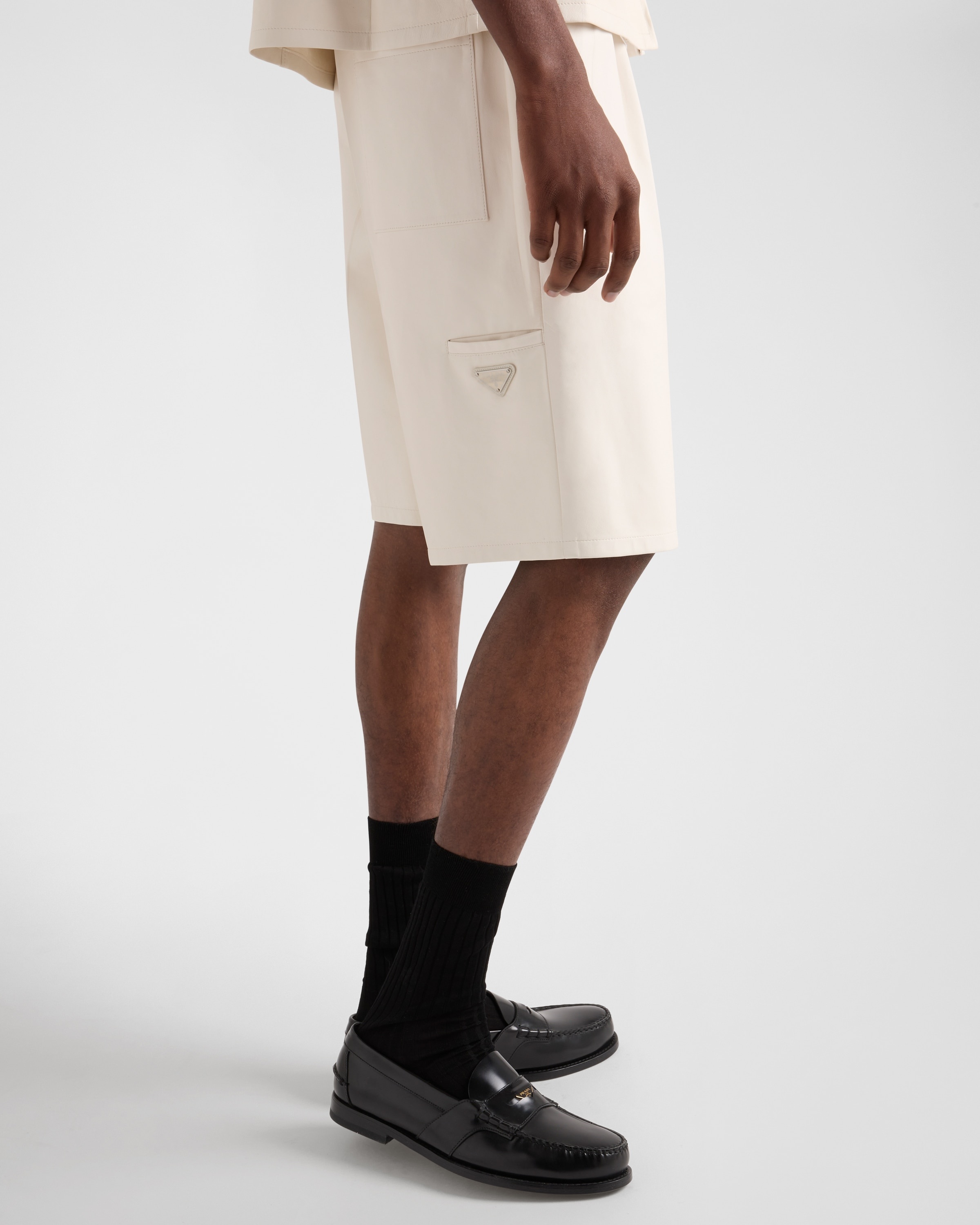 Nappa leather Bermudas - 4