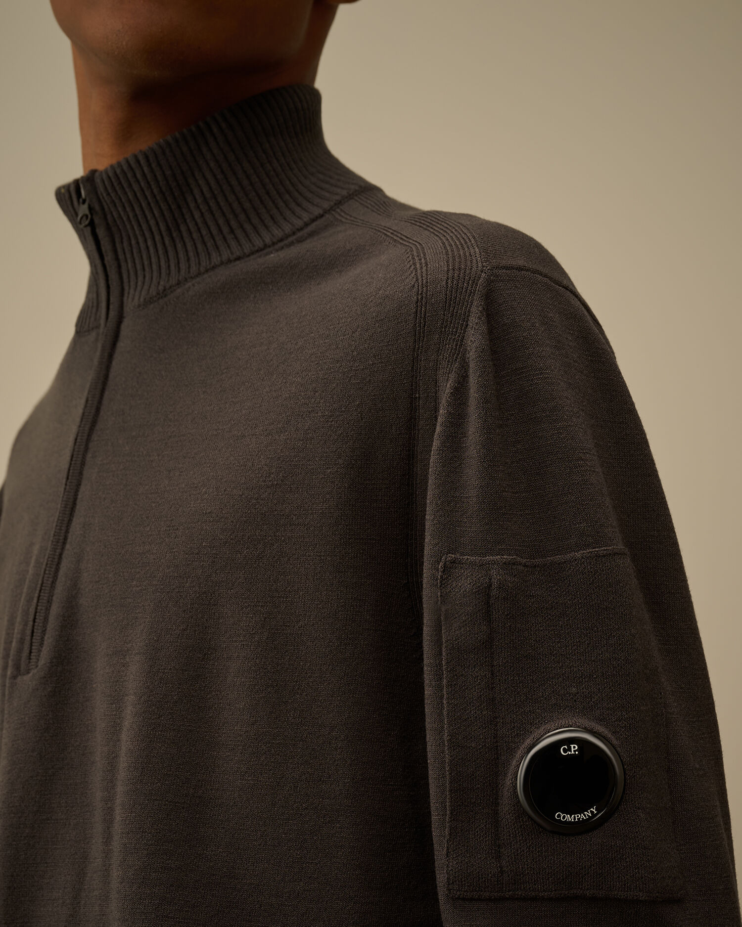Extrafine Merino Wool Half Zip Sweater - 5