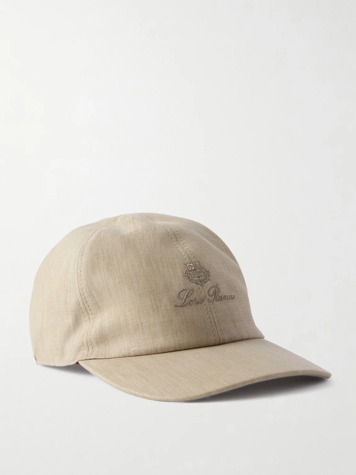 Logo-Embroidered Linen Baseball Cap - 1