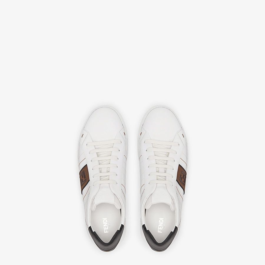 White leather low-tops - 4