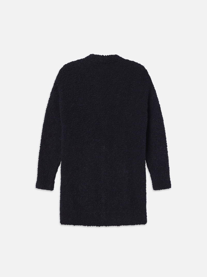 Boyfriend Boucle Cardi in Navy 4