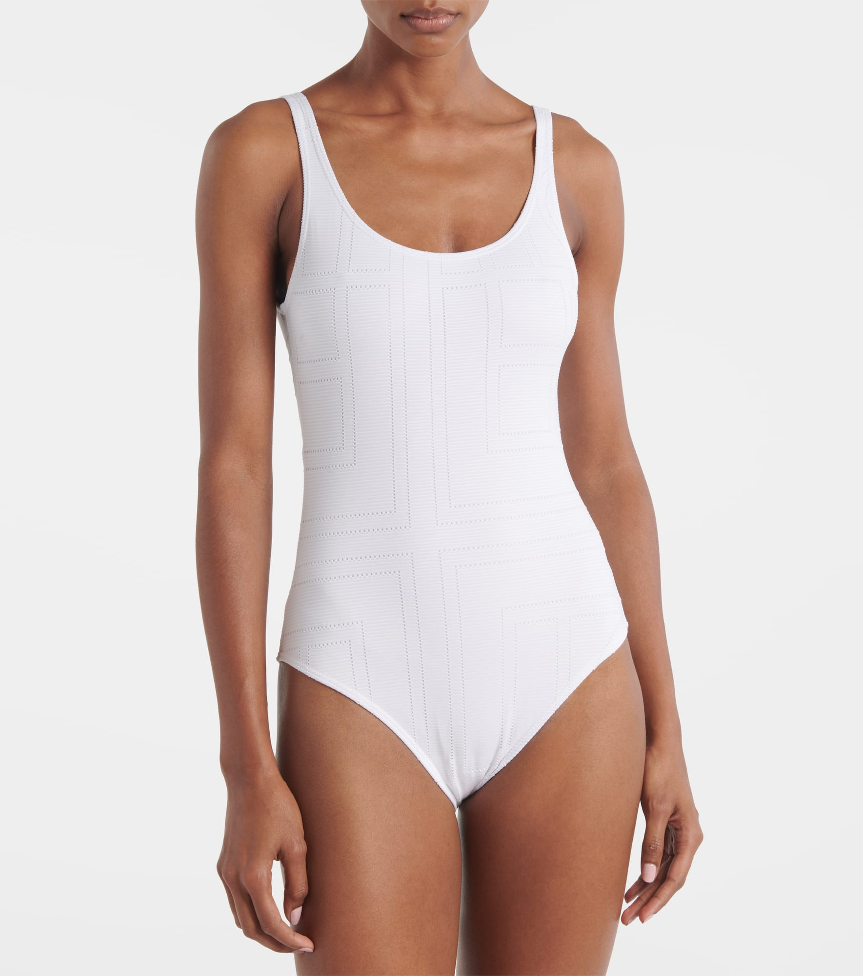 Monogram jersey swimsuit - 2