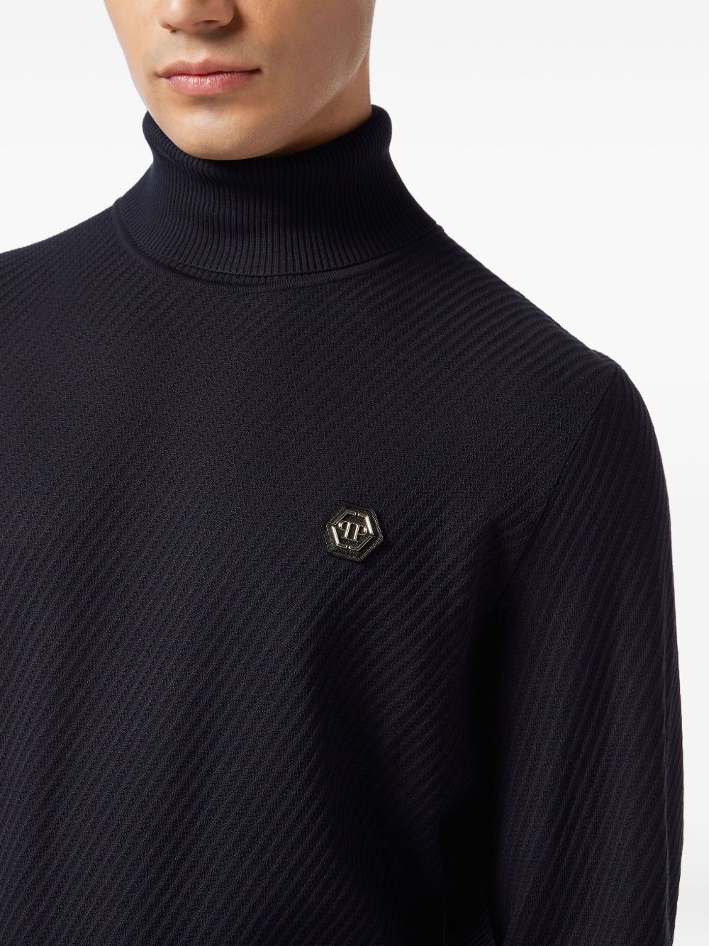logo-patch sweater - 4